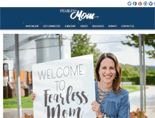 Tablet Screenshot of fearlessmom.com